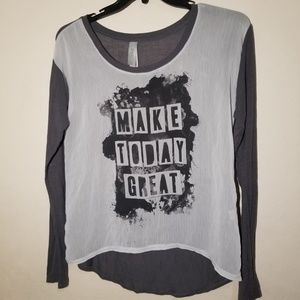 Lorimer NYC Semi Sheer Top Size Medium